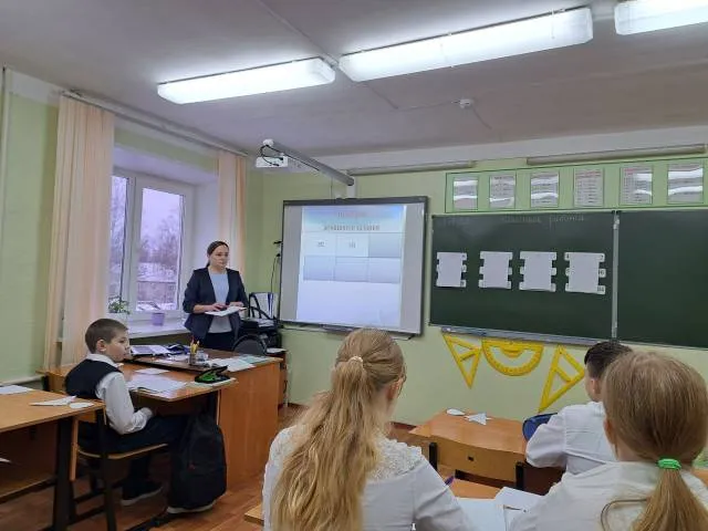 Урок математики в 5х классах